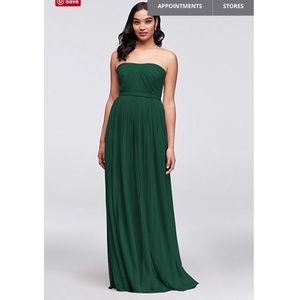 Convertible bridesmaid’s dress, by David’s Bridal